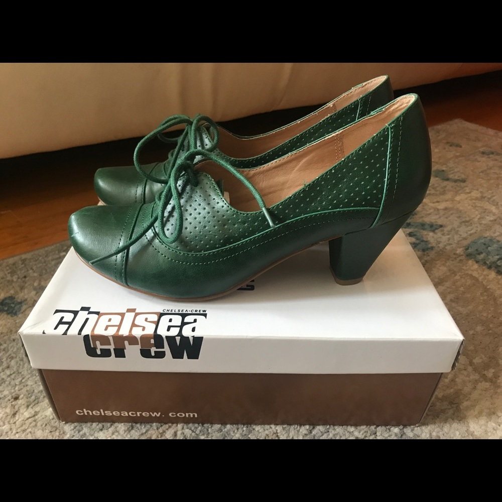 Chelsea Crew Vintage Inspired Lace Up Heels